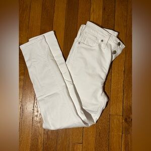 NWOT Madewell 10” High-Rise Skinny Crop, White